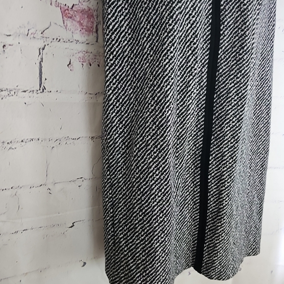 Talbits Petites Black & White Tweed Look Shift Dress Plus 14WP Short Sleeve New - Picture 6 of 15